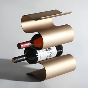 Estante para Botellas de Vino de Metal, Creativo Soporte Individual para Botellas de Vino, Decoración para el Hogar, Estilo Triciclo de Primavera - Product Image 2