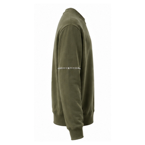 Sweat-shirts d'hiver pour hommes, unis et ornés de strass – Coupe oversize, style streetwear décontracté, en coton/polyester, écologiques, avec poche numérique, séchage rapide - Product Image 2