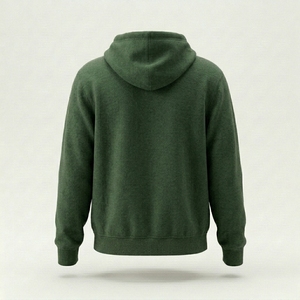 Sweat-shirt à capuche uni pour homme, veste en polaire de qualité supérieure, vêtements décontractés streetwear, vêtements d'hiver - Product Image 4