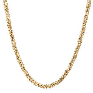 18k Gold Miami Cuban Link <b>Chain</b> Necklace Fine Jewelry <b>Iced</b> <b>Out</b> Men's Hip Hop Paved Real Round Diamond 7mm Necklace Gift For Him - Product Image 1