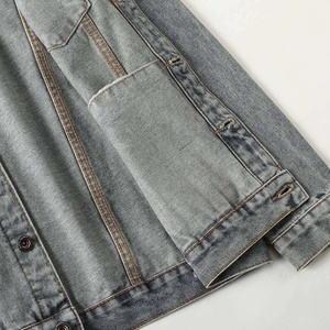 Wholesale Spring Men's High Quality Eco-Friendly Breathable Quick Dry 100% Cotton <b>Denim</b> <b>Jacket</b> Short Vintage Fashion Front - Product Image 3
