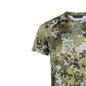 Men's Lightweight Breathable Soft Shell Hunting Outdoor Sports T-Shirt with <b>Woodland</b> Pattern - Product Image 5