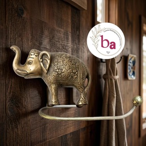Modern Handmade Cast Iron Wall-Mounted <b>Toilet</b> Paper Holder Waterproof Multi-Purpose Decorative Bathroom <b>Accessory</b> - Product Image 1