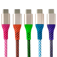 Cable de Carga Rápida USB-C a Tipo-C de 1M con Carcasa de Aluminio de Lujo y Trenzado de PVC, Certificado MFI para iPhone/iPad/ y Computadora