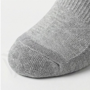 Ankle <b>Socks</b> Solid Gray Cotton Breathable Daily Wear Casual Style for Adults Spring Season - Product Image 6