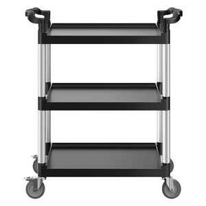 Carrello Utilitario in Plastica a 3 Ripiani con Capacità di Carico di 136 Kg, Ruote Girevoli a 360 Gradi con 2 Freni, 62 x 41 cm - Product Image 6