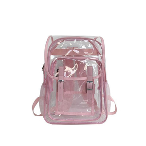 Grand sac à dos scolaire transparent en PVC portable pour étudiants, avec design imperméable, sacs transparents, prix de gros pour le lycée - Product Image 2