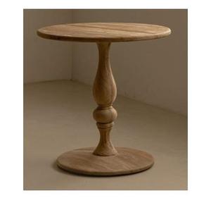 Soporte redondo de madera para tartas, pedestal de madera de mango, servidor de postres hecho a mano, exhibidor de postres para bodas, fiestas, hogar, artesanal de madera. - Product Image 1