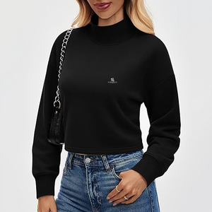 Sudadera con Logotipo Personalizado para Mujer, Tela Suave Premium de Algodón, Manga Larga, Estilo Casual, Top de Invierno 2026 - Product Image 4
