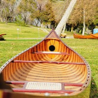 Kayak Touring Kayu Fiberglass Buatan Tangan 16 Ringan 2 Orang Tahan Lama Tahan Air Danau Sungai - Kontak Grosir