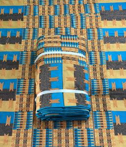 Tissu en coton imprimé africain, batik, tissé, peigné, poids moyen, pour vêtements, literie, rideaux - Product Image 1