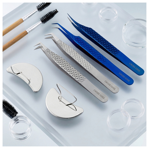 Volume Lash Extension Tweezers Fiber Tip Eyelash Tweezers Curved Lash Tweezers Perfect Grip for lash <b>mapping</b> & lash styling work - Product Image 5