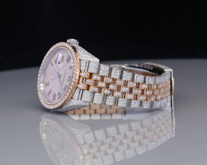 Montre Hip Hop Automatique Glacée VVS Clarity Moissanite Diamant Clouté Montre Bijoux Montre Acier Inoxydable Exportateur - Product Image 3