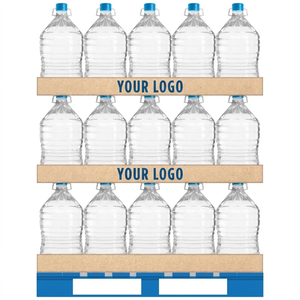 Caja de Cartón Corrugado de 5 Capas, Tipo BC, para Botellas de Agua de 12L, Resistente, Apilable, para Exhibición en Supermercados - Product Image 1