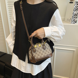 Sac à main rétro imprimé sur toute la surface, sac à bandoulière vintage avec poignée supérieure, sac à main quotidien - Product Image 2