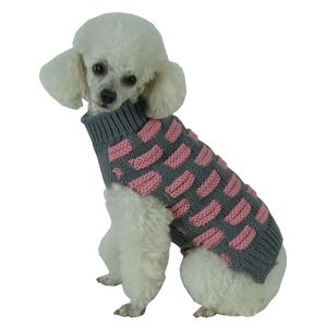 <b>Designer</b> Ribbed Turtle Neck <b>Dog</b> Sweater Fashion Weaved Heavy Knit Pet <b>Clothes</b> - Product Image 3