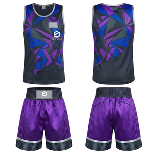 Uniforme de Boxeo de Alta Calidad, Diseño Personalizado, Último Modelo, Nuevo en Stock, MOQ Bajo, Ligero, Transpirable y de Secado Rápido - Product Image 1