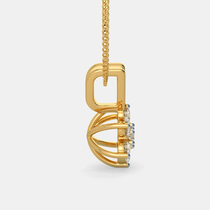 Collar con Colgante de Cruz de Oro Blanco con Diamante Cultivado en Laboratorio - Product Image 3