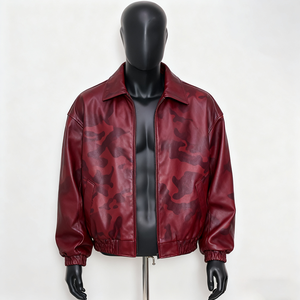Vestes en cuir personnalisées en gros pour hommes, veste de motard tendance, fournisseur de vêtements de sport - Product Image 2