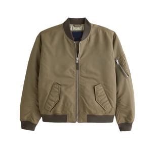 Chaqueta de Motociclista Personalizable para Hombre, Casual, Impermeable, de Invierno, con Tela Satinada, Ribete de Piel de Oveja y Detalle de Botones - Product Image 1