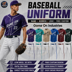 Tenue d'équipe sportive personnalisée entièrement sublimée, de bonne qualité, au meilleur prix, tissu respirant, uniforme de baseball - Product Image 6
