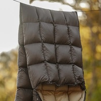Saco de Dormir de Plumón de Nylon Tipo Sobre para Invierno, para Adultos, Cálido, para Exteriores, Tres Estaciones, para Camping y Senderismo
