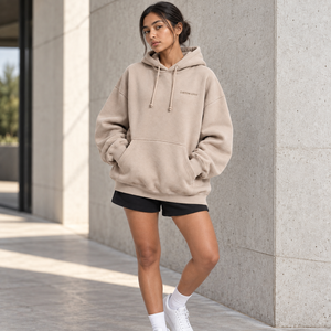 Fabricant de vêtements décontractés en gros – Sweat à capuche oversize pour femme, épais, double couche, idéal pour le voyage et la superposition – Vente en gros - Product Image 1