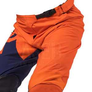 Pantalones de Motocross de Cuero para Hombre, Cintura Alta, Corte Recto, Casuales, de Algodón, con Botones, Teñido Liso, Secado Rápido y Transpirables - Product Image 5