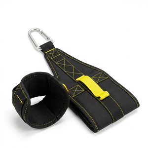 Par de correas de acero de alta resistencia con anillo en D para barra de dominadas, para fitness, para ejercicios abdominales rápidos y colgantes - Product Image 6