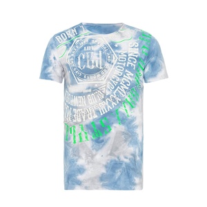 T-shirt Homme Nouvelle Collection Été Tendance Marque Tie-Dye 100% Coton Tricoté Écologique Couleur Unie Manches Courtes Coupe Classique Vente en Gros - Product Image 1