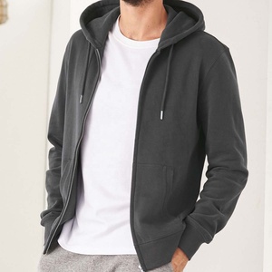 Sudadera de Forro Polar con Cierre para Hombre, Color Sólido, Informal, para Deportes y Fitness, Corte Regular, Elegante y Ecológica para Invierno - Product Image 2