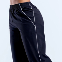 Pantalon de jogging respirant en coton 100% pour femme, coupe droite, taille élastique, style streetwear, service OEM