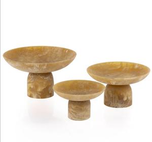 Bol en résine avec pieds pour dattes, bonbons et desserts, cadeaux Ramadan et Aïd, bol de service en résine ambrée, vaisselle, décoration intérieure, vente en gros d'usine - Product Image 3