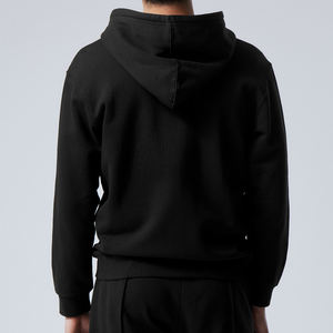 Sweat-shirts à capuche personnalisés surdimensionnés en molleton de coton de haute qualité, épais, coupe-vent, entièrement zippés, brodés, pour hommes et garçons, avec logo personnalisé - Product Image 2