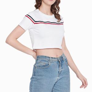 Soft Comfort Everyday Top Women Printed Casual T Shirt Summer Short Sleeve Breathable Lightweight Fabric Tee Custom Style - Product Image 6