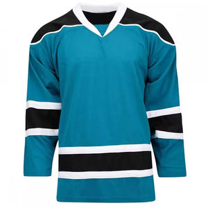 Jersey de Hockey sobre Hielo Personalizado de Primera Calidad, Transpirable, Ligero, de Manga Corta, 100% Poliéster, Antibacteriano y de Secado Rápido - Product Image 2