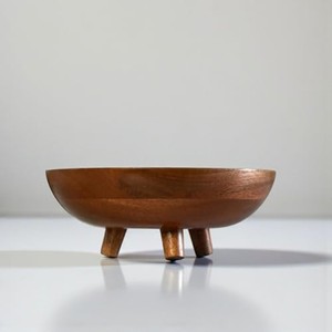 Frutero de madera de Sheesham con base de pedestal de 23 cm |   Artesanía al por Mayor - Product Image 3