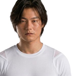 Mens White Solid Casual Performance Mesh Athletic T-<b>Shirt</b> Breathable Quick Dry Gym Running Training Fitness Activewear Custom - Product Image 3