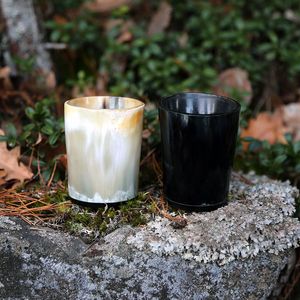 Vaso de chupito exótico de cuerno de búfalo, recipiente para beber hecho a mano, artículos de bar rústicos, producto artesanal único para servir bebidas - Product Image 6