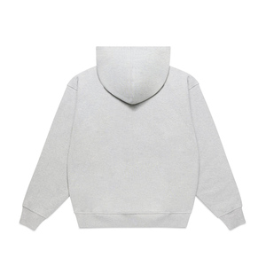 เสื้อฮู้ดผู้ชายสีเทาอ่อน ผ้าฝ้าย 100% เฟรนช์เทอร์รี่ แขนยาว สีพื้น ใส่ได้ทุกวัน น้ำหนัก 420 กรัม - Product Image 2