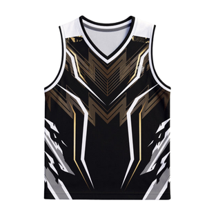 Ensemble maillot et short de basketball personnalisés sans manches, col en V, respirant, séchage rapide, uniforme de sport d'équipe, tenue d'entraînement pour hommes et femmes - Product Image 3