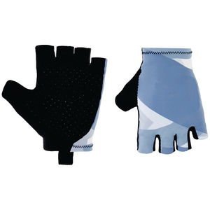 Gants de cyclisme mi-doigts bleus avec rembourrage noir sur la paume, maille respirante, unisexe, pour l'été - Product Image 6