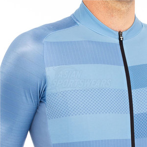 Maillot de cyclisme personnalisé léger à séchage rapide 100% polyester avec maille respirante pour le confort quotidien des hommes lors de leurs sorties à vélo - Product Image 4
