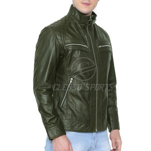 Top Selling Latest Design <b>Cheap</b> Price Men Leather <b>Jacket</b> Custom Made Color Unique Style Leather <b>Winter</b> <b>Jacket</b> - Product Image 2