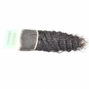 Cheveux humains indiens ondulés bruts vierges brésiliens Remy Mink à cuticules alignées, frontale HD 13*4, tissage de cheveux naturels, prix abordable - Product Image 4