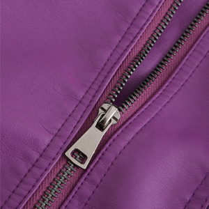 Custom Wholesale PU Leather Motorcycle <b>Jacket</b> OEM ODM Unisex Biker <b>Racer</b> Leather <b>Jacket</b> Manufacturer Low MOQ And Factory Rates - Product Image 4