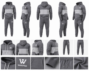 2026 New Design <b>Boys</b> Heavyweight 2 1 100% Cotton Tracksuit Custom Logo Silk Screen Printed Jacket Pants Set Breathable Athletic - Product Image 5