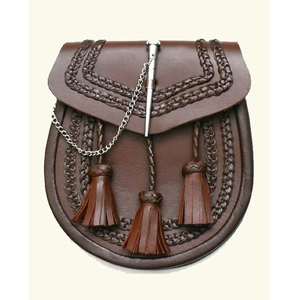 Cinturones Tartan Sporran con Adornos Metálicos y Borlas Clásicas, Perfectos para Vestimenta Cultural y Eventos Especiales - Product Image 1