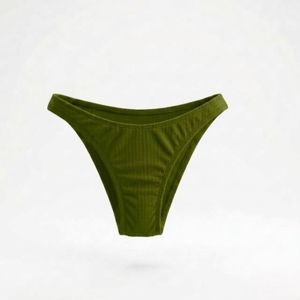 Ensemble bikini noir dos nu pour femme avec haut à nouer sur le devant, bretelles réglables, couleur unie, en Spandex/Polyester, 2 pièces avec string - Product Image 3