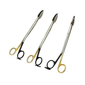 Tijeras de disección para lifting facial Trepsat con punta espátulada, juego de 10, 15 y 20 mm, instrumentos de cirugía plástica de acero inoxidable, grado hospitalario - Product Image 2